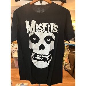 Misfits T Shirt Mens Black‎ Graphic Band Tee Skull Horror Punk Rock